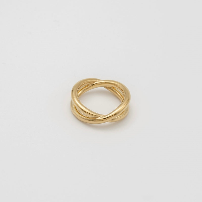 "Cross" ring/ SILVER, GOLD, MIX