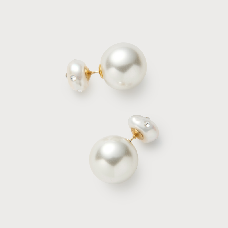Ashore Earrings (Pearl ・Gold・Light Pink)