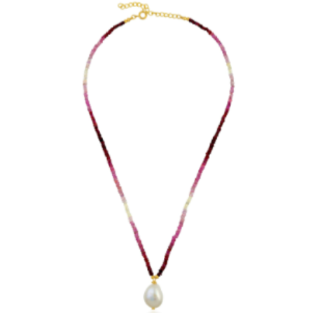 NEELAM blue Necklace/ sapphire, ruby