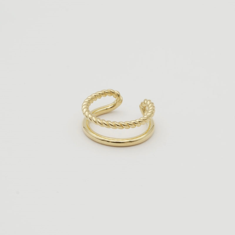 "Duality" ring / SILVER, GOLD