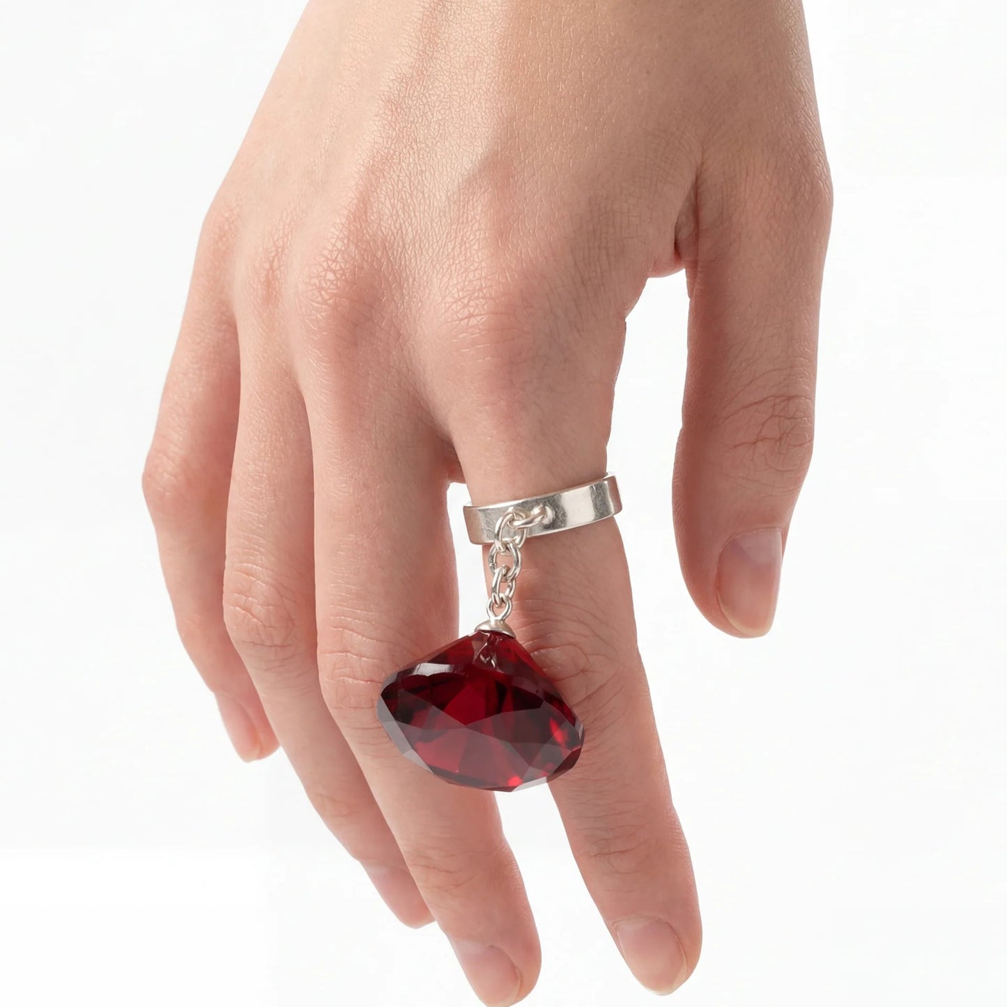 Glass Facet Ring / 4色