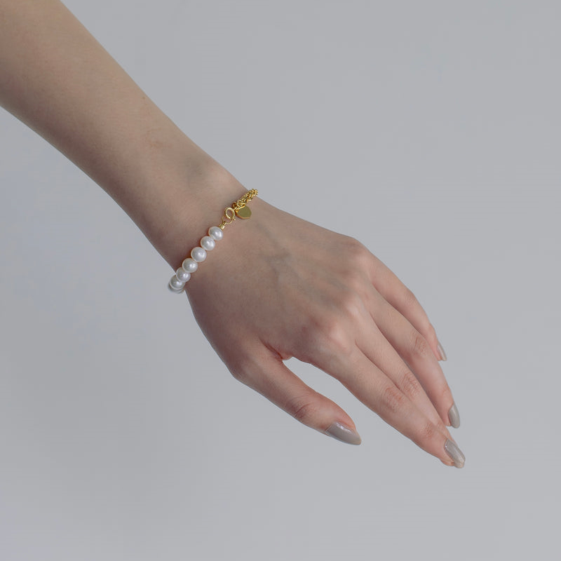 "Pearl" bracelet/ SILVER, GOLD