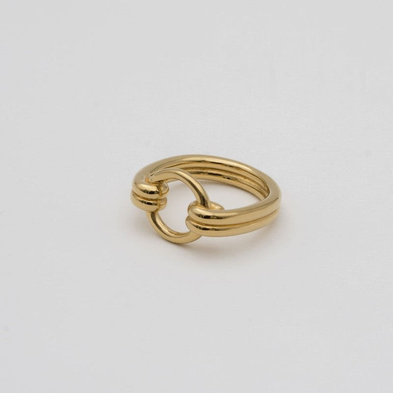 "Circle" open ring/ Silver, Gold