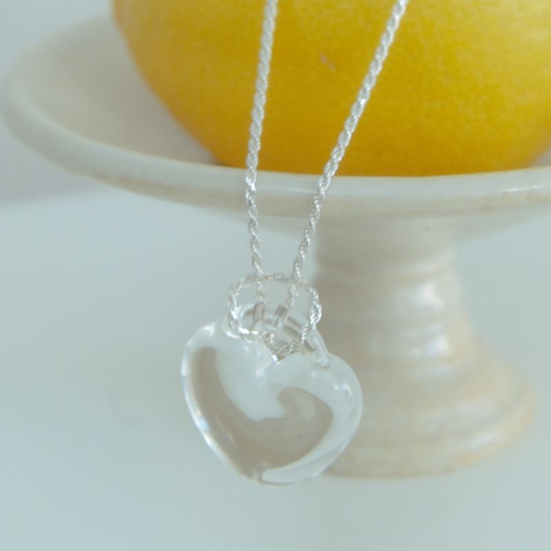 glass necklace『♡』