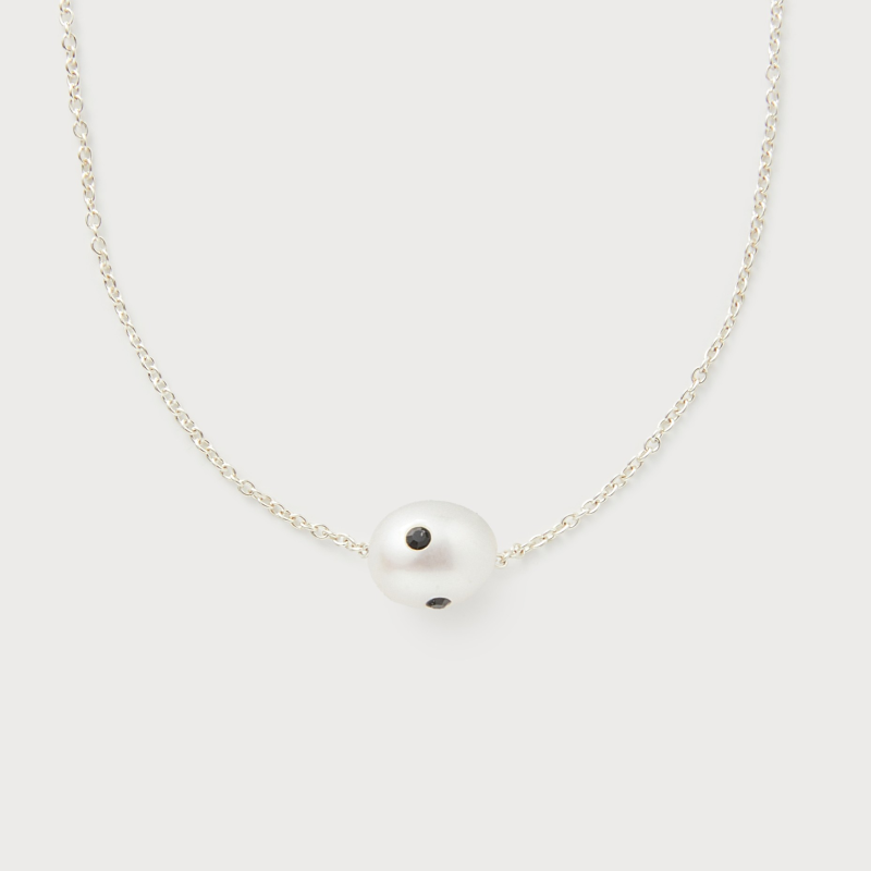 Signature Polkadots Necklace (White・Black)