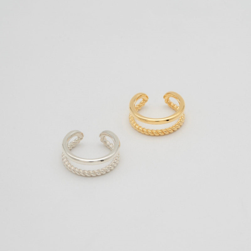 "Duality" ring / SILVER, GOLD