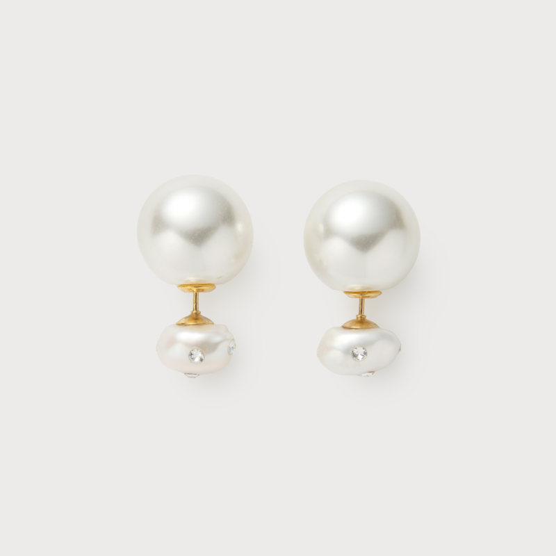 Ashore Earrings (Pearl ・Gold・Light Pink)