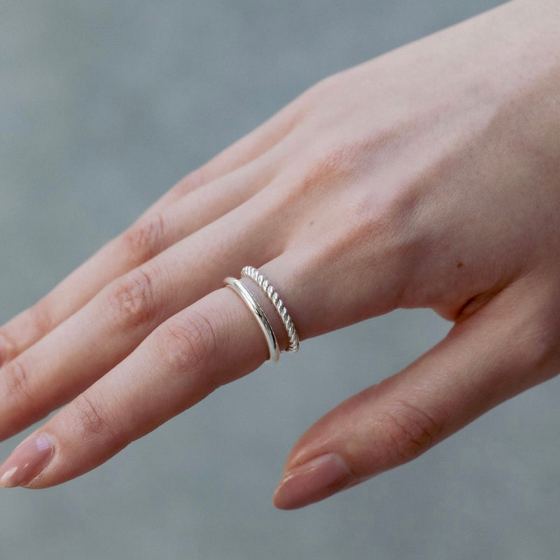 "Duality" ring / SILVER, GOLD