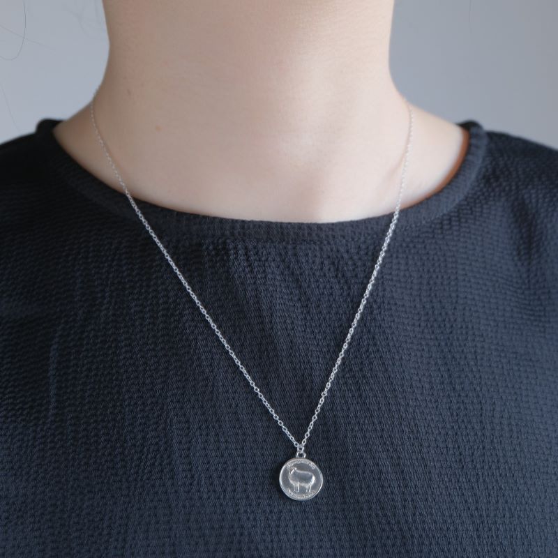 Eigðu góðan dag necklace silver925 羊コインネックレス シルバー