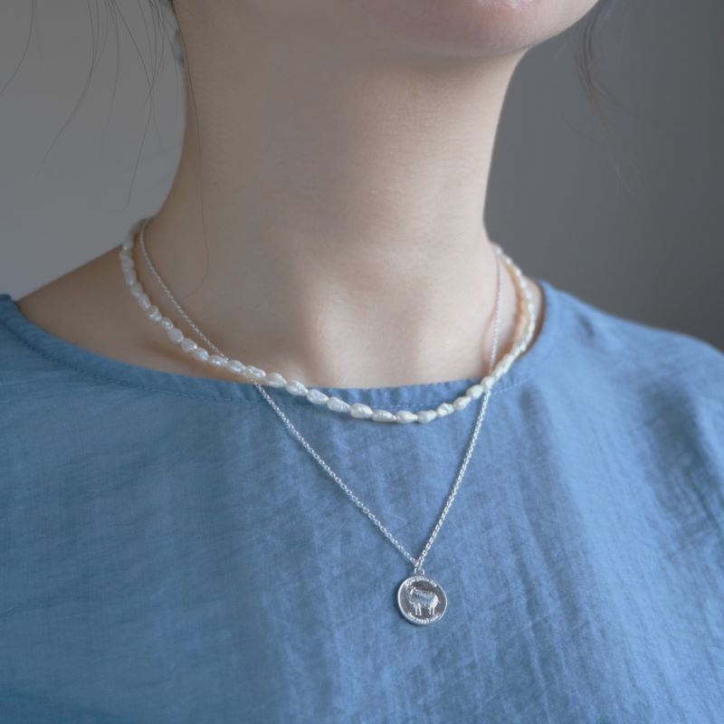 Eigðu góðan dag necklace silver925 羊コインネックレス シルバー
