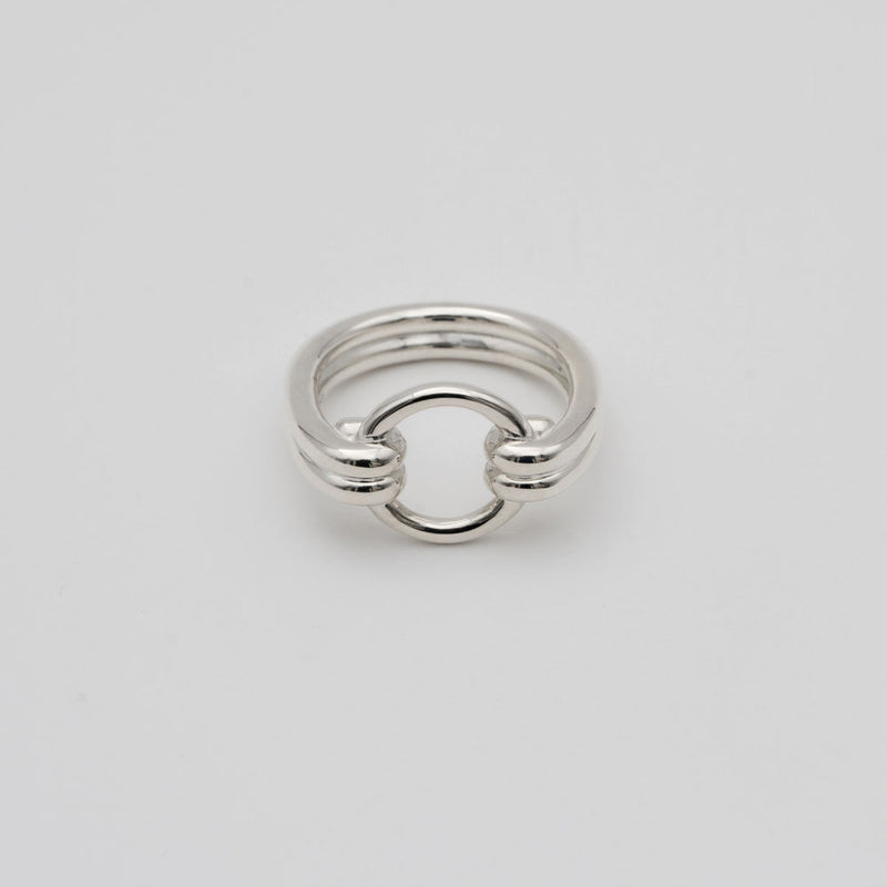 "Circle" open ring/ Silver, Gold