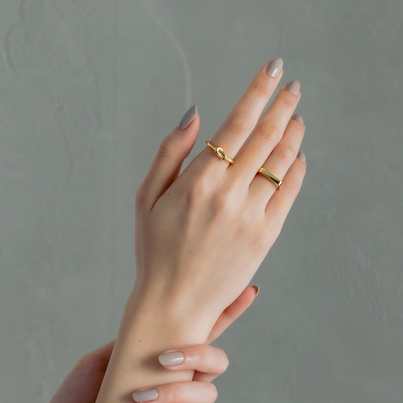 "Knot" ring/ Silver, Gold
