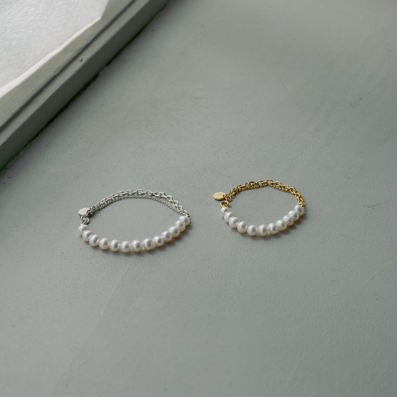 "Pearl" bracelet/ SILVER, GOLD