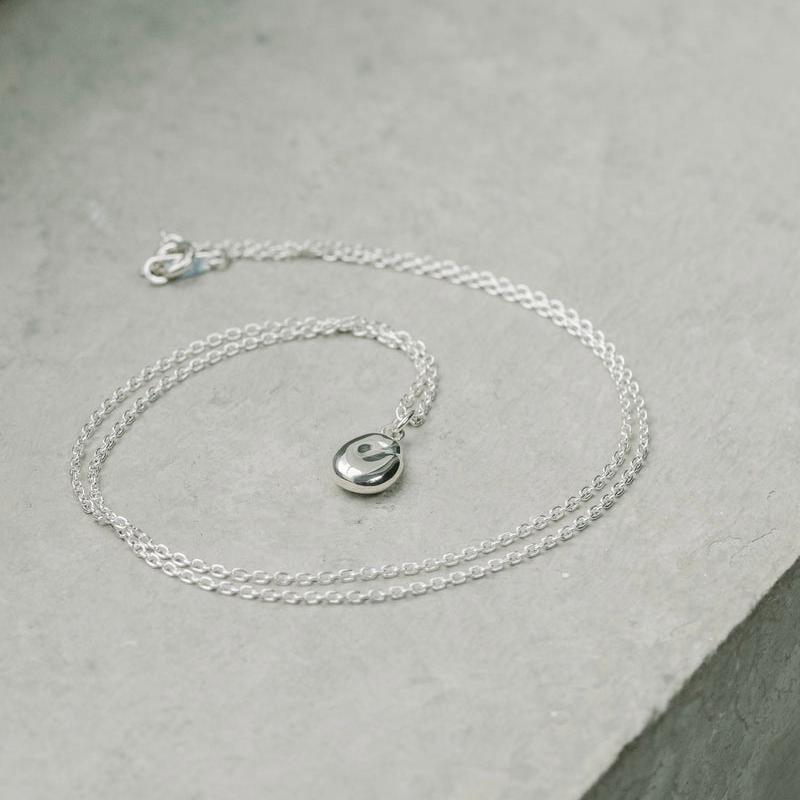 "Bean" charm necklace/ SILVER, GOLD