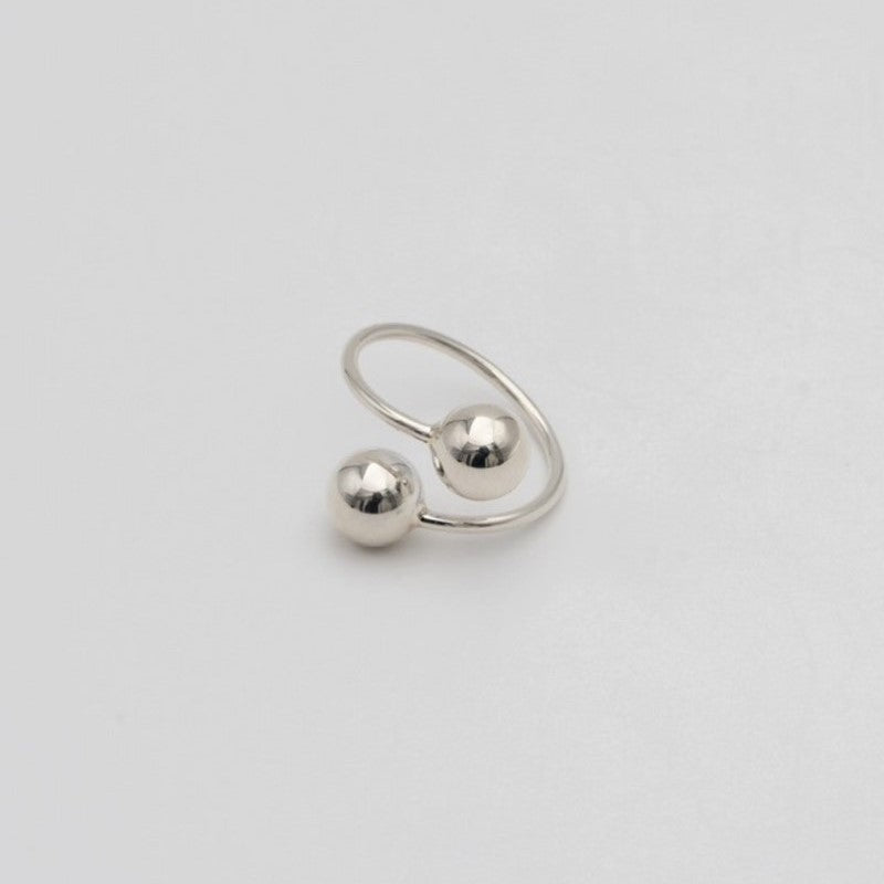 "Ball" ring / Silver, Gold