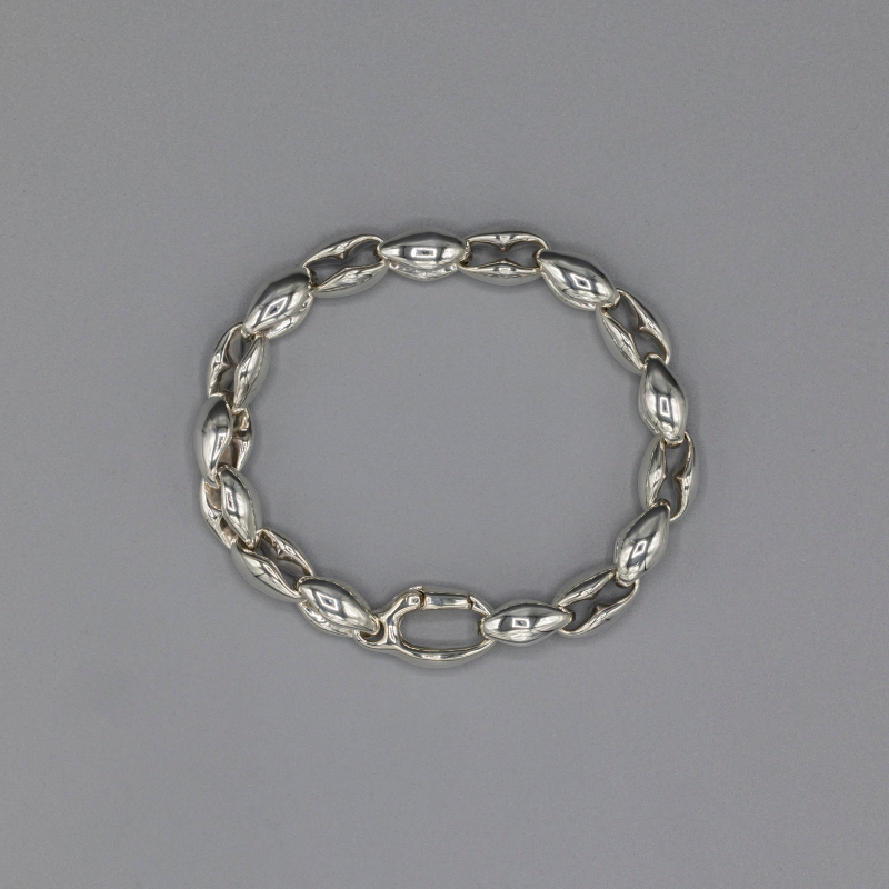 Round shape bracelet small, medium Silver