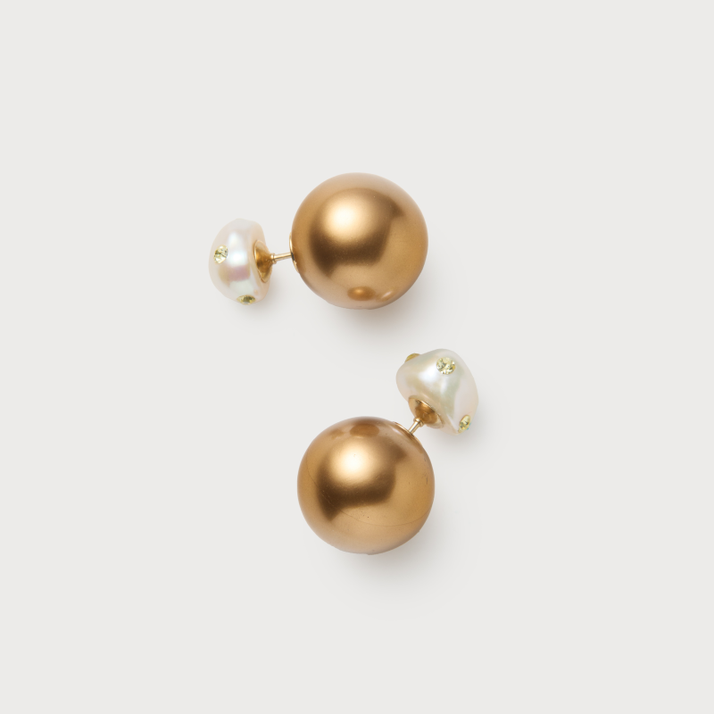 Ashore Earrings (Pearl ・Gold・Light Pink)