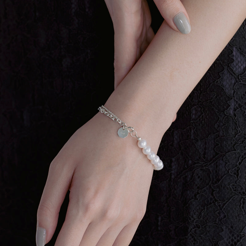 "Pearl" bracelet/ SILVER, GOLD