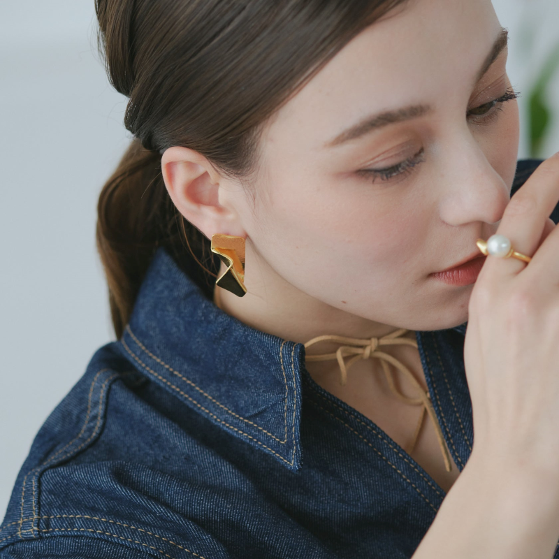 Fold/ Pierce, Earrings
