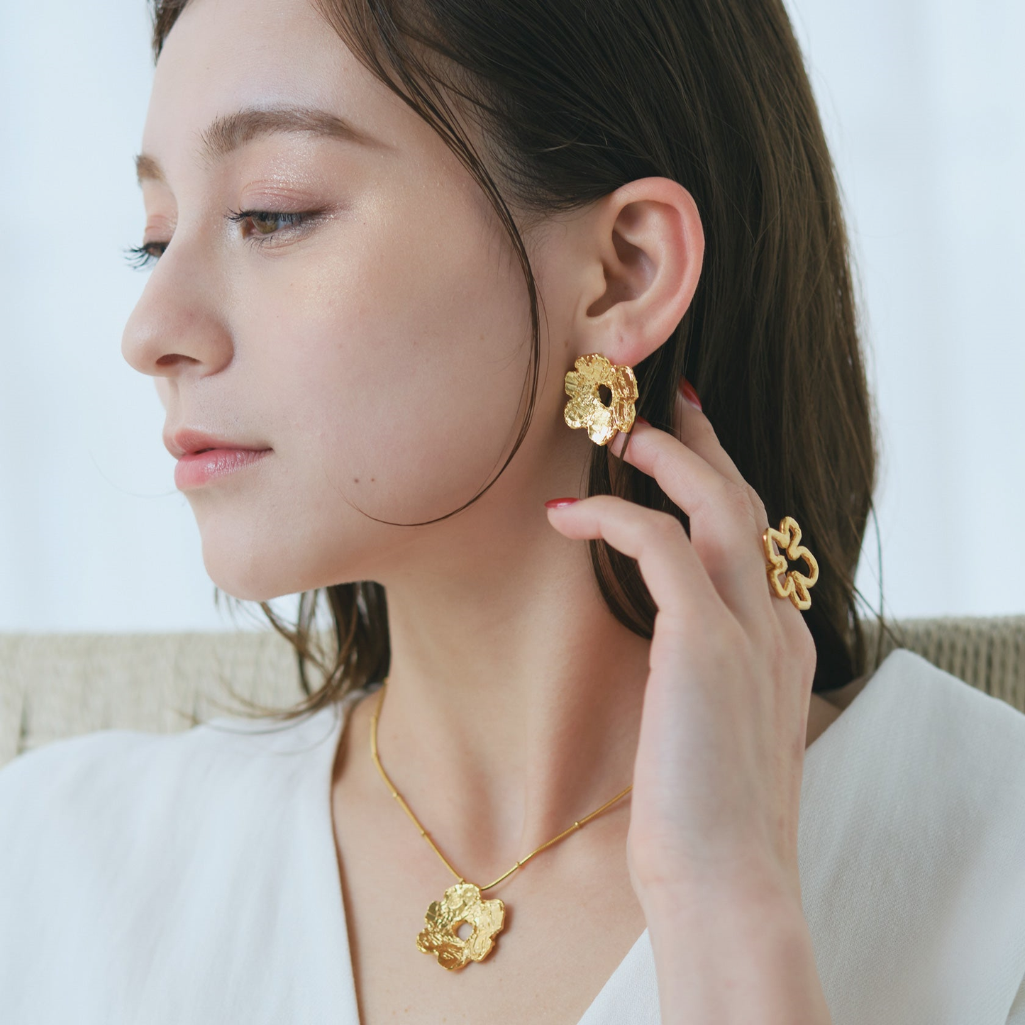 Poppy Earrings/ Gold