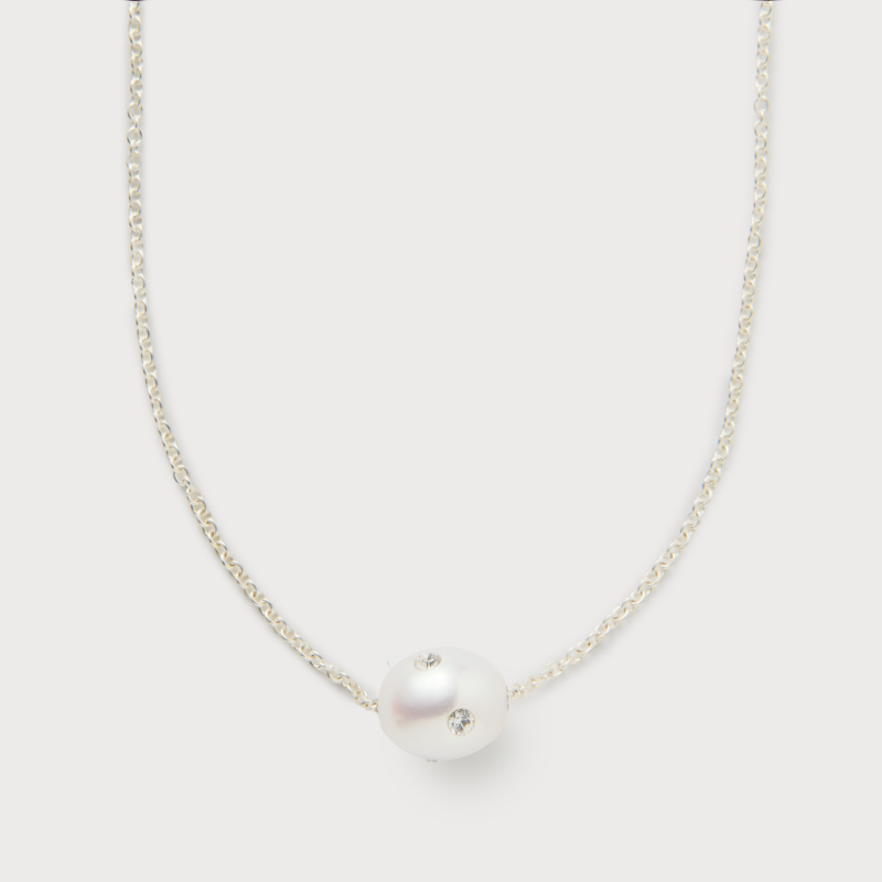 Signature Polkadots Necklace (White・Black)