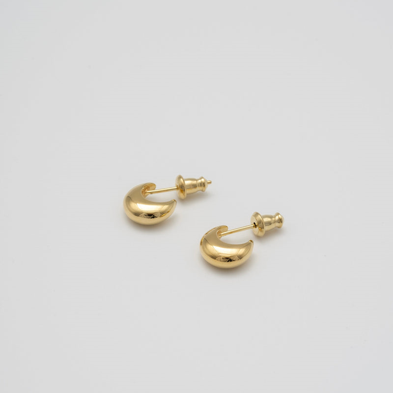 "Moon" hoop pierce/ SILVER, GOLD(両耳用)