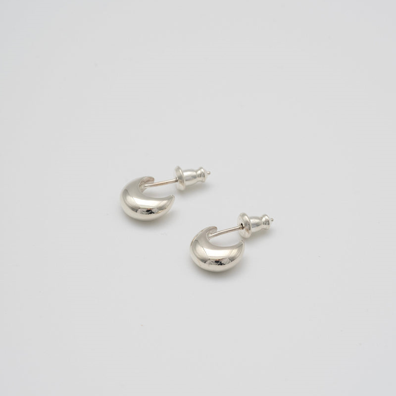 "Moon" hoop pierce/ SILVER, GOLD(両耳用)