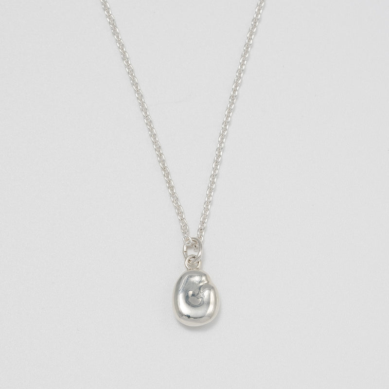 "Bean" charm necklace/ SILVER, GOLD