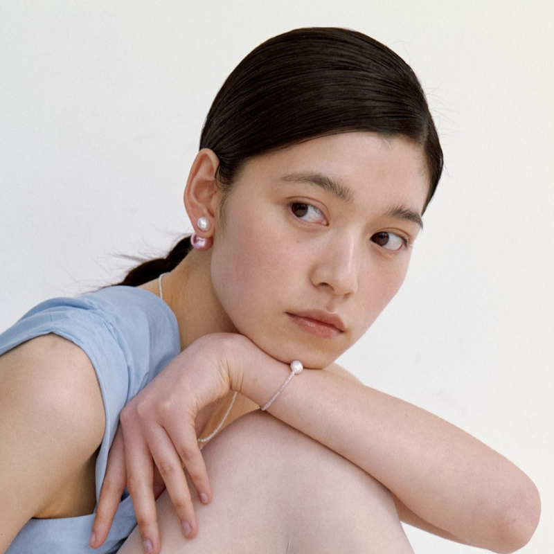 Ashore Earrings (Pearl ・Gold・Light Pink)