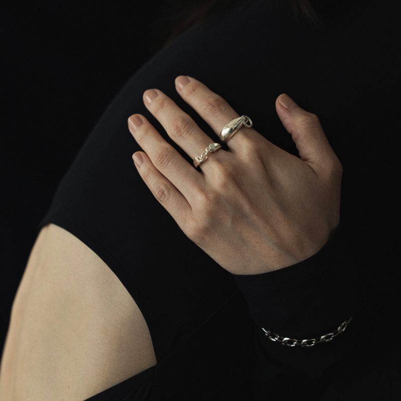 Connect ring Silver