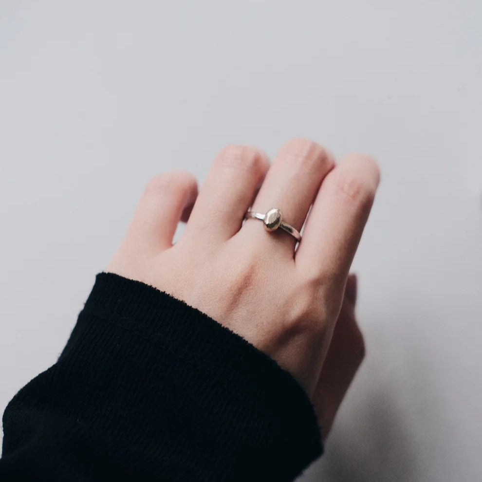 Crystal Bean Ring