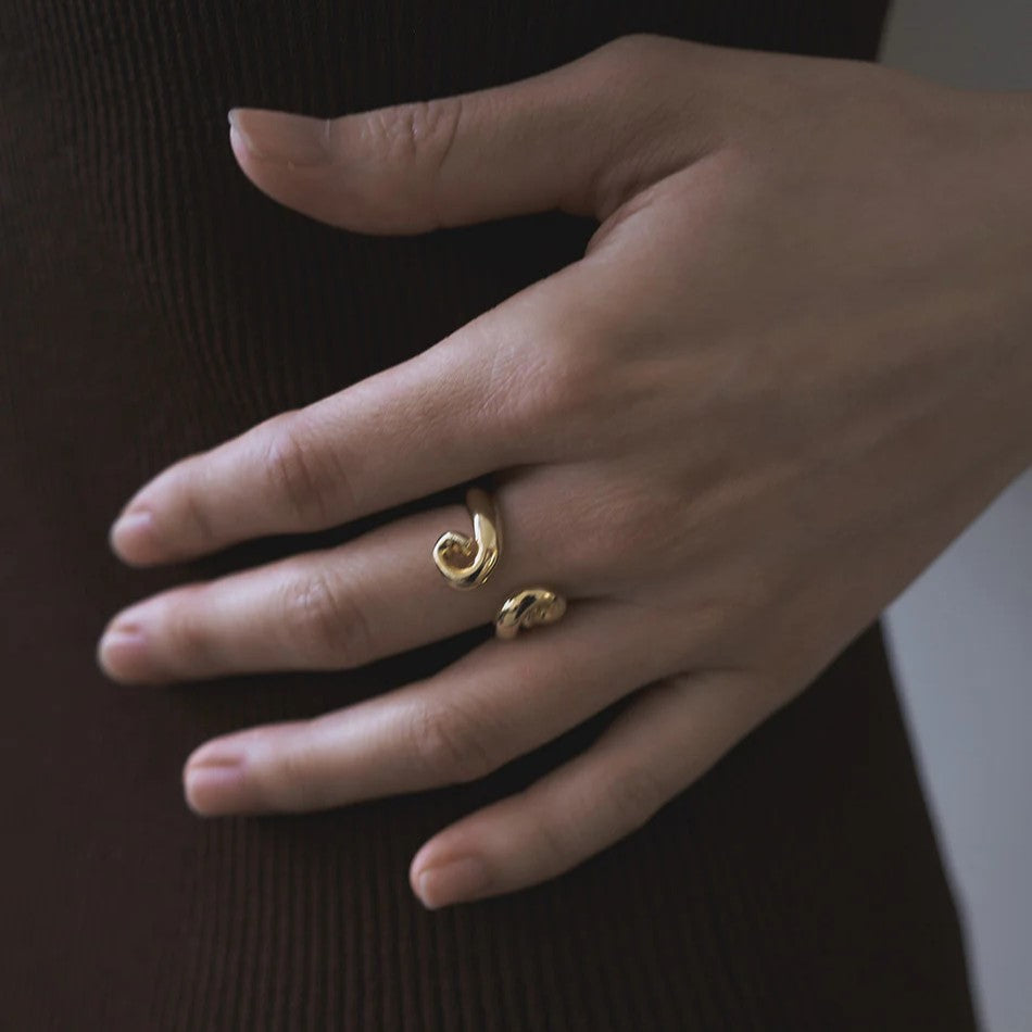 Spiral - Open Ring/ Silver , Gold