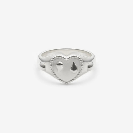Heart & tears ring