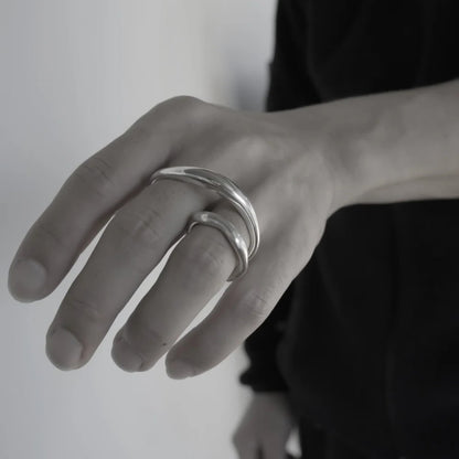 wave 2 finger ring