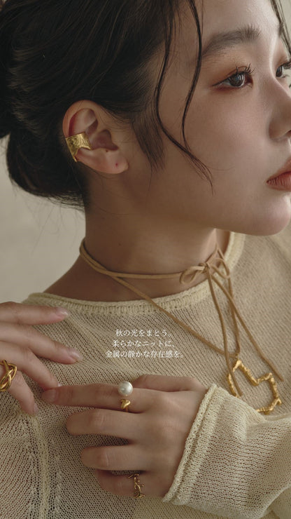 Branch Heart Necklace/ Gold, Silver