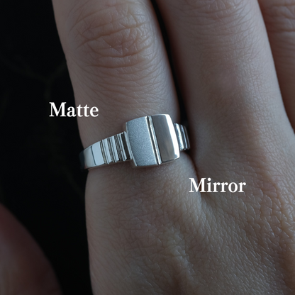 ljós og skuggi ring　シグネットリングM