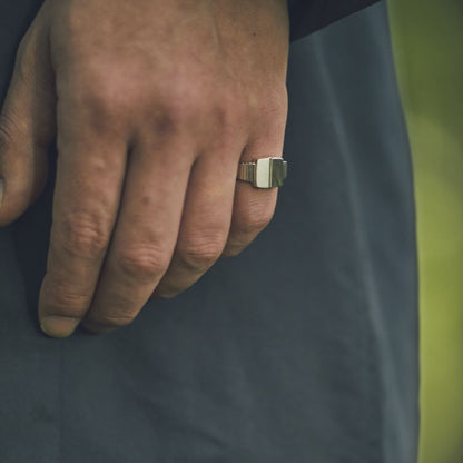 ljós og skuggi ring　シグネットリングL