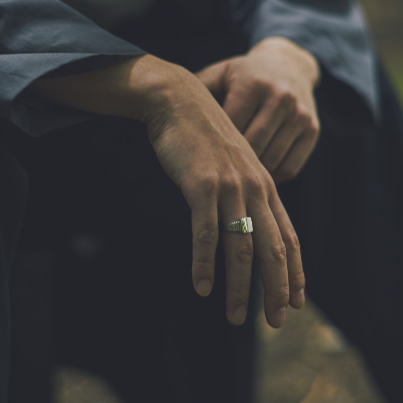 ljós og skuggi ring　シグネットリングL
