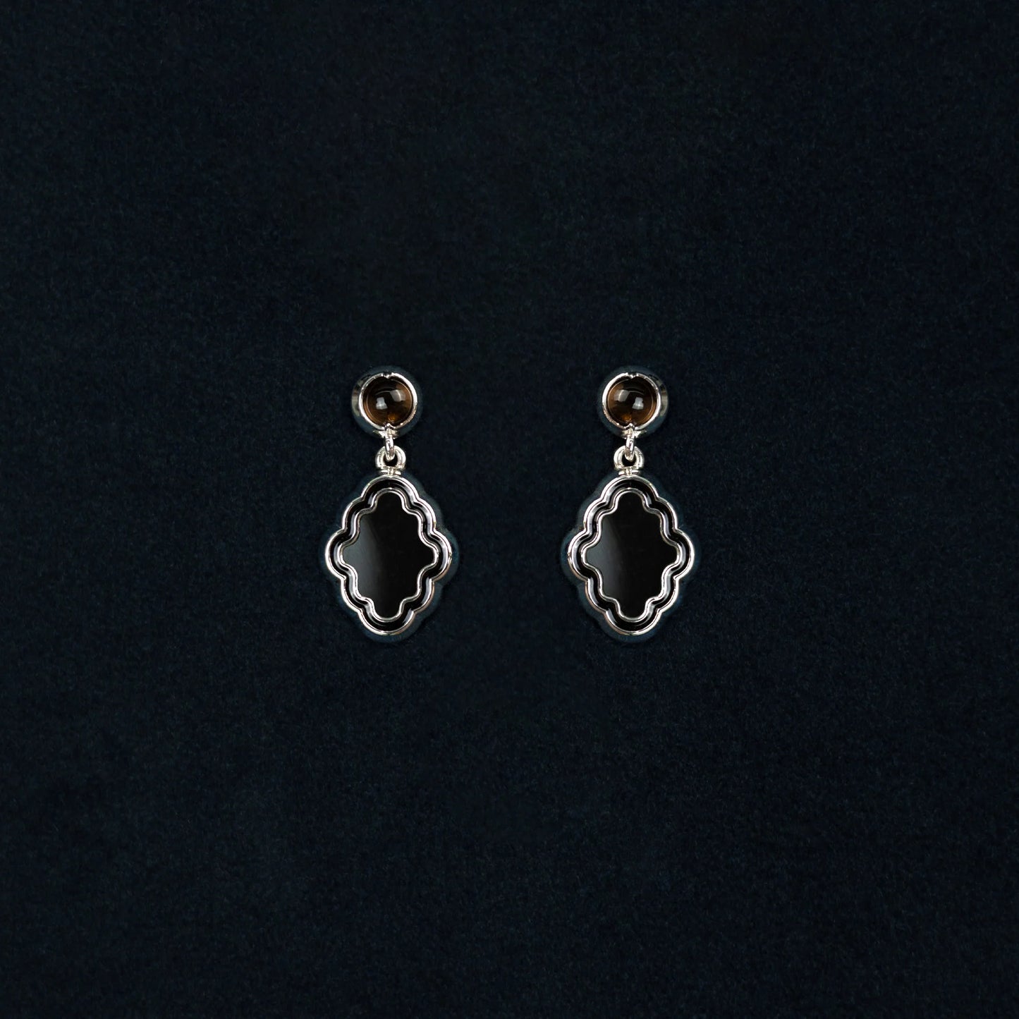 KUSUMA EARRING / Black , Green
