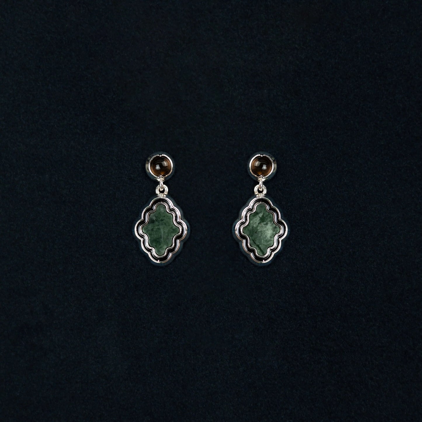 KUSUMA EARRING / Black , Green