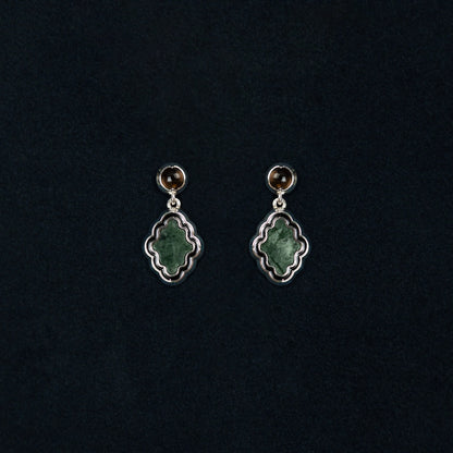 KUSUMA EARRING / Black , Green