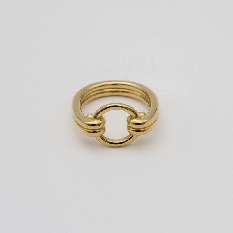 "Circle" open ring/ Silver, Gold