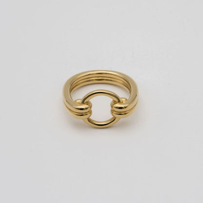 "Circle" open ring/ Silver, Gold