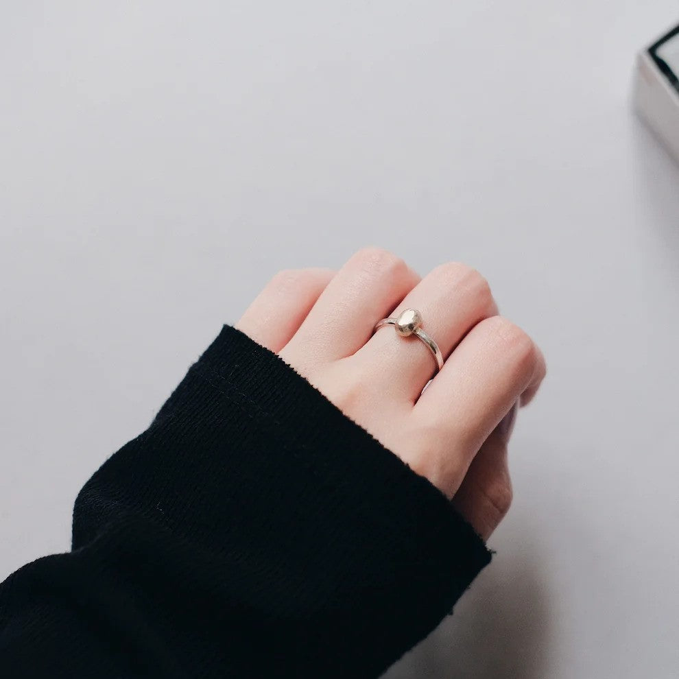 Crystal Bean Ring