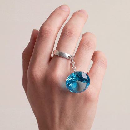Glass Facet Ring / 4色