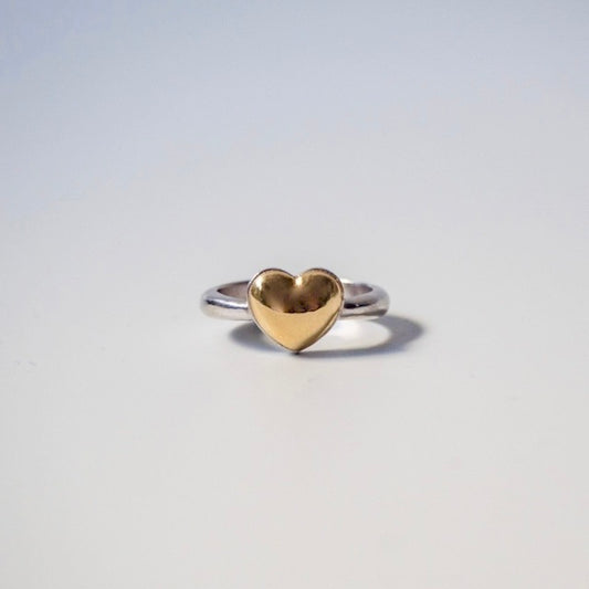 heart ring K18coating