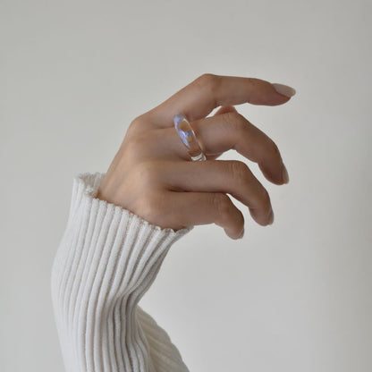 glass ring_lavender tea