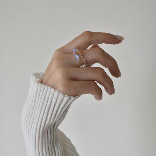 glass ring_lavender tea