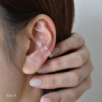 glass ear cuff_dew/ Sサイズ、Mサイズ（片耳）