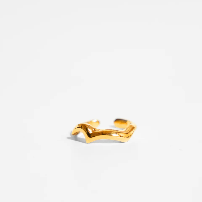 『Quarter rest』Cuff Ring/ Silver, Gold